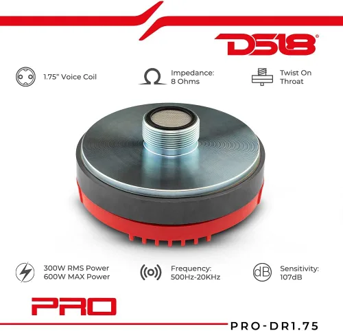 Vista 2 de DS18 Audio PRODR1.75 DS18 - Destornillador de titanio de 1.75 pulgadas