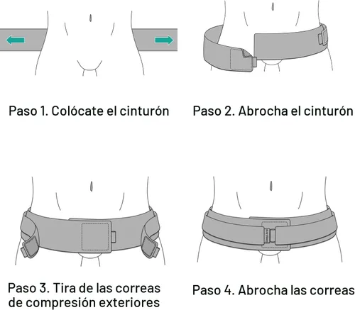Vista 9 de Soporte de espalda ligero para el dolor de espalda baja debajo de la ropa, alivio de la ciática, el dolor de cadera y columna vertebral, cinturón