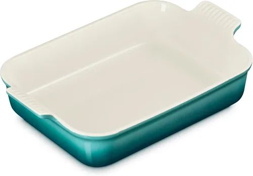 Vista 4 de Fuente de cerámica para el horno, colección Heritage de Le Creuset, Blanco