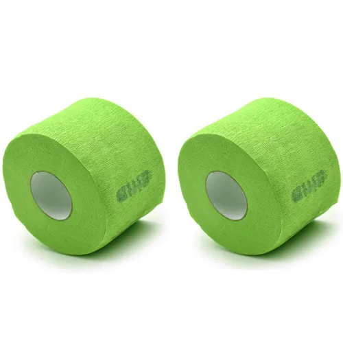 2 rollos de tiras de cuello de peluquero desechables flexibles y resistentes bandas de papel para el cuello, cinta de papel para peluquería,