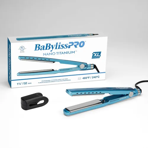 Vista 7 de BabylissPRO Nano Titanium Ionic Hair Straightener, Professional Flat Iron For All Hair Types
