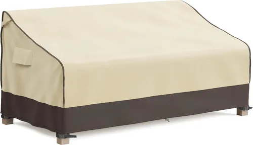 Vista 10 de MR.COVER - Funda para sofá biplaza de patio de 2 plazas, impermeable, resistente para muebles de patio, con ventilación de aire y asas, no se
