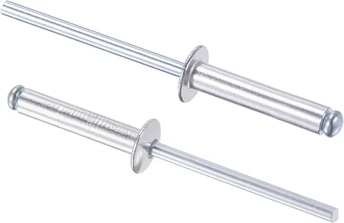 Vista 10 de uxcell Remaches ciegos, remaches de aluminio para tirar de remaches de decoración de núcleo de 0.197 in de diámetro de 1.181 in de longitud