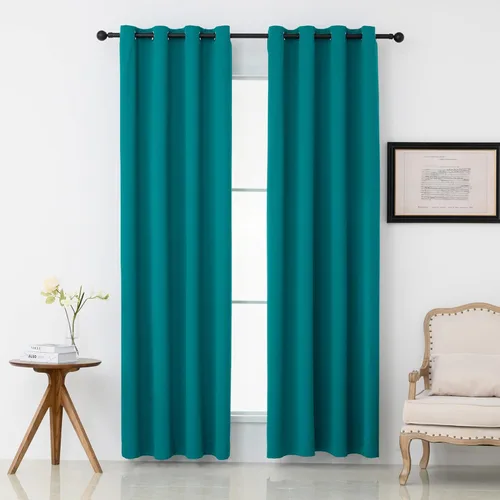 Vista 18 de Pickluc Paneles de cortina opacas con ojales, cortinas con bloqueo de luz para habitación, aislamiento térmico, reducción de ruido, protección