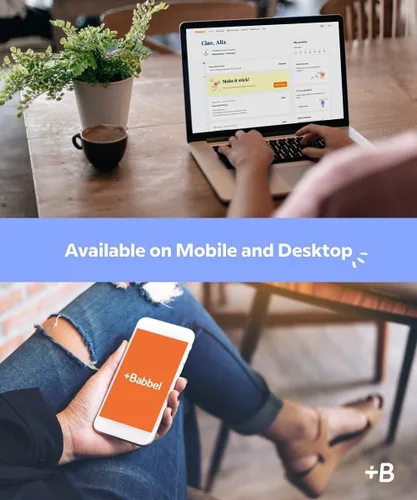 Vista 7 de Babbel Language Learning Software - Learn to Speak Spanish, French, English, & More - All 14 Languages Included, Audio Lessons - Compatible with