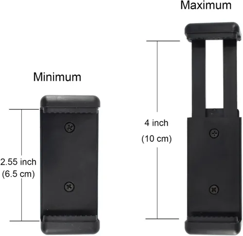 Vista 5 de Adaptador universal de montaje en trípode para teléfono celular, cabezal de conector de clip de soporte de teléfono OIMIO utilizado para monopod