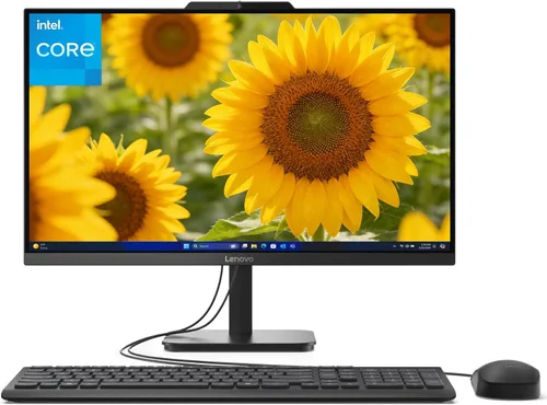 Lenovo 24 All-in-One Intel i3-N305 8-Core Desktop Computer, 8GB DDR4, 512GB PCIe SSD, Lifetime Office 365 for Web, 23.8" 1080P AIO for Home, WiFi,