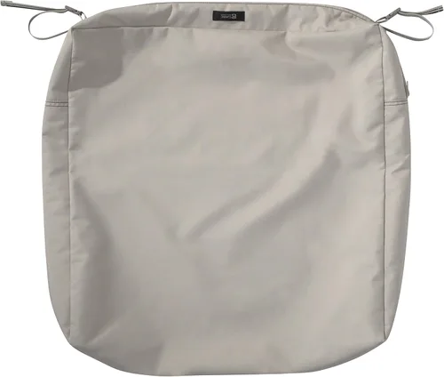 Vista 21 de Classic Accessories Ravenna Water -Funda antideslizante resistente de 21 x 19 x 5 pulgadas para cojines de patio, gris oscuro