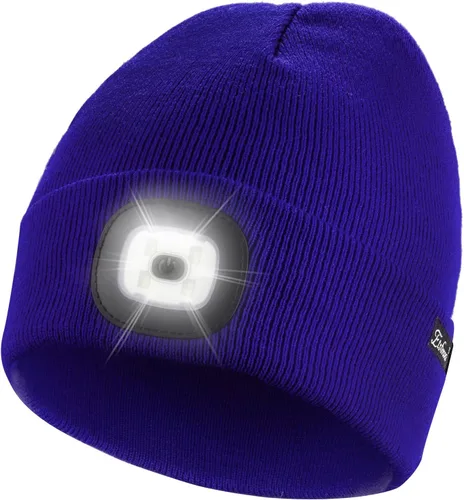 Vista 44 de Etsfmoa Gorro unisex con la luz, regalos para hombres, papá, padre, gorras recargables por USB