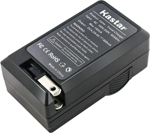 Vista 2 de Kastar Cargador de batería de pared de CA compatible con Sharp VL-E600U, VL-E610, VL-E610H, VL-E610S, VL-E610U, VL-E620, VL-E620S, VL-E620U