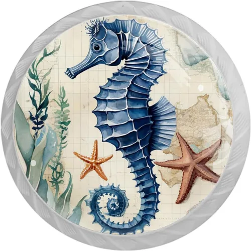 Vista 31 de NEWzone 4 Pack Dresser Drawer Cabinet Knobs Agate Marble Round Shape Crystal Glass Knobs Pulls Handles for Kitchen Wardrobe Cupboard Door Hardware