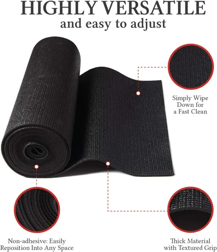 Vista 6 de B&C Home Goods Forro antideslizante para caja de herramientas, ajustable, protege herramientas, 16" x 16 pies