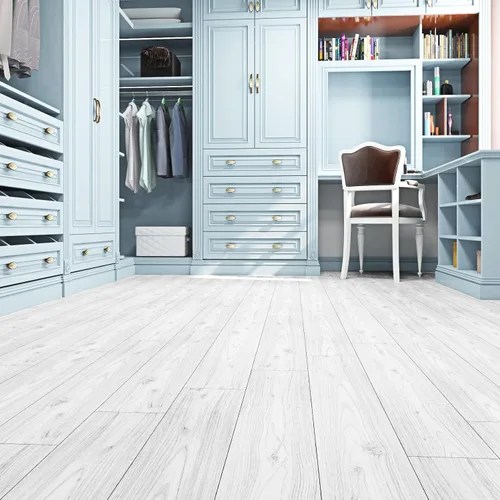 Vista 9 de FunStick Azulejos de madera de cedro marrón de 6 x 36 pulgadas, despegar y pegar, suelo de tablones de vinilo impermeable, azulejos de madera