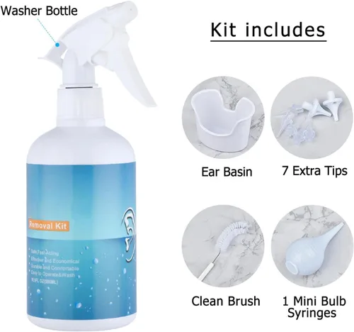Vista 4 de Yimin Ear Wax Remover - Ear Wash Kit for Adults - Ear Irrigation Water Cleaner Kit, Ear Cleaning Kit Wax Remover Tool Ear Flushing System
