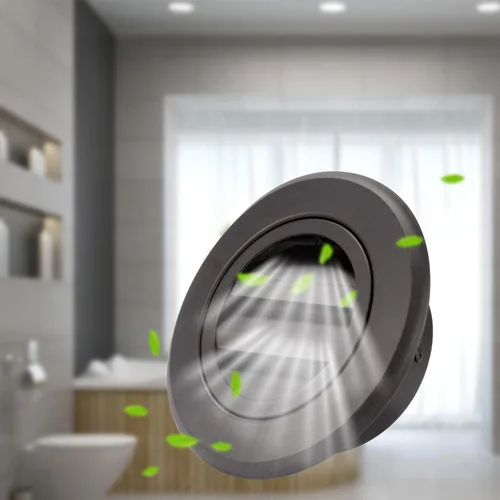 Vista 4 de Hon&Guan Soffit Vents - Ventilación de escape de aluminio Soffit de 4 pulgadas con malla de pantalla integrada para baño, cocina, dormitorio