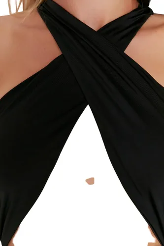 Vista 4 de Trendyol Traje de baño de punto liso para mujer