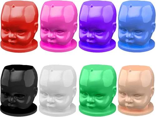 Moricher 200 PIEZAS 8 Colores Tazas Desechables de Tinta de Tatuaje de Plástico con Base - Tapas de Tinta de Tatuaje para Tatuar