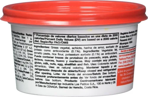 Vista 3 de Los Patitos Pasta Achiote 7.4 oz. de Costa Rica