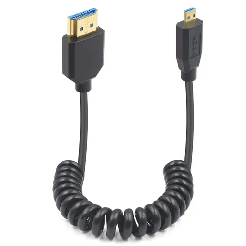 Vista 10 de Duttek Cable de extensión HDMI a Micro HDMI de 90 grados de 8K, 48 Gbps, 8 K a 60 Hz, ángulo descendente micro HDMI macho a HDMI hembra cable