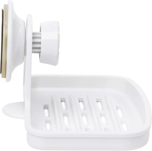 Vista 10 de Umbra Jabonera Flex con tecnología patentada Gel-Lock ventosa, color blanco