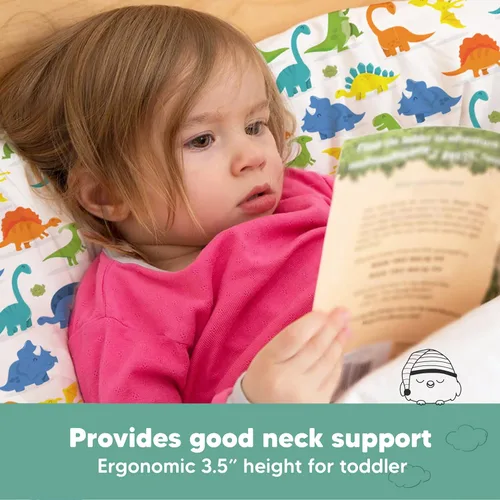 Vista 79 de KeaBabies - Almohada con funda para niños pequeños, almohada My Little Dreamy de 13 x 18 pulgadas (ABC Land)