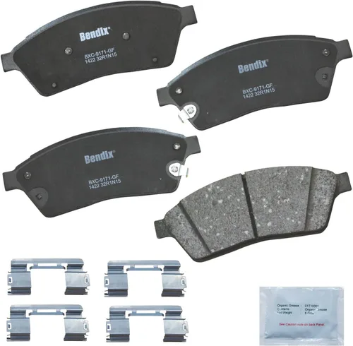Vista 60 de Pastillas de freno delanteras semi-metálicas Bendix Priority1 CFM1774 para Ford Transit 2019-2017, Transit-150 2021-2015, Transit-250 2021-2015