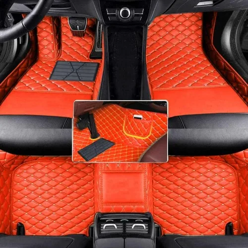 Vista 7 de Alfombrillas de Piso Automotrices de Cuero Completo de Ajuste Personalizado - Mejora el Interior de tu Vehículo con Forros de Piso Específicos