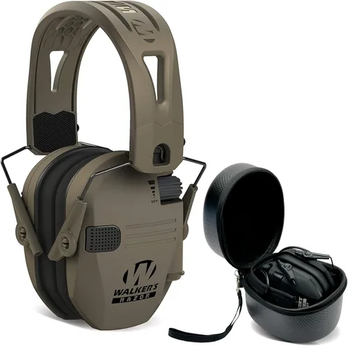 Vista 8 de Walker's Razor Slim - Protector auditivo electrónico para tiro (amplificación y supresión de sonido) con estuche protector