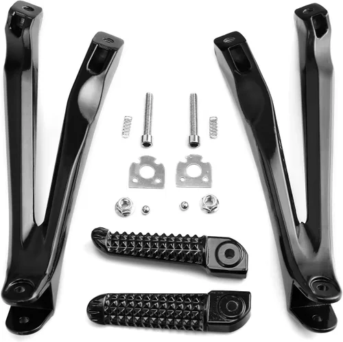 TCT-MOTORPARTS Juego de estriberas de pasajero trasero para Yamaha YZF R1 04 05 06 07 08