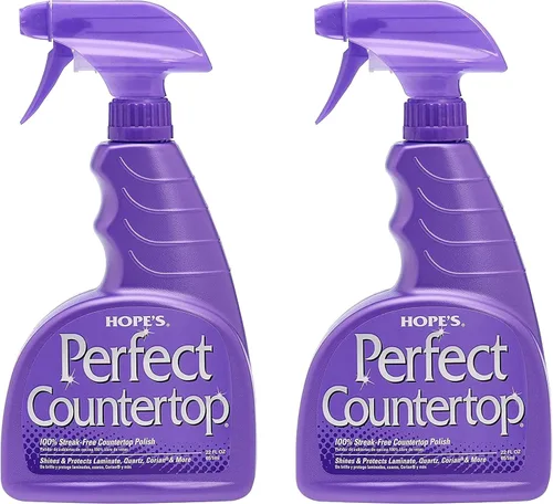 Vista 8 de HOPE'S Perfect - Limpiador y pulidor de encimeras – Spray de limpieza multisuperficie sin rayas – Spray de cocina para granito, cuarzo, mármol