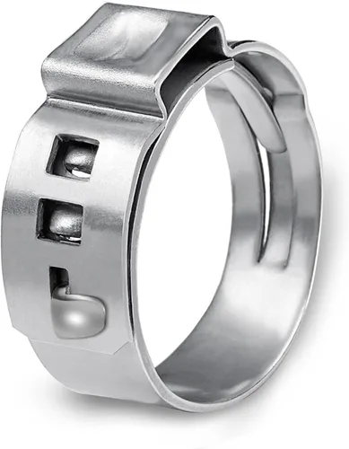 Paquete de 50 anillos de abrazadera PEX de 1 pulgada, accesorios Pex de acero inoxidable, abrazaderas de compresión para conexiones de tubería PEX