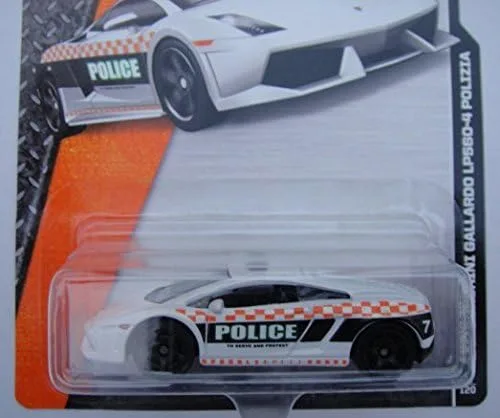 Vista 2 de MATCHBOX LAMBORGHINI GALLARDO LP560-4 POLIZIA 61/120 BLANCO
