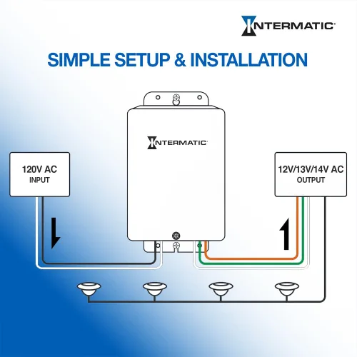 Vista 5 de Luz para alberca Intermatic PX100 de 100 voltios. Transformador de seguridad, color beige., 100 vatios, Beige