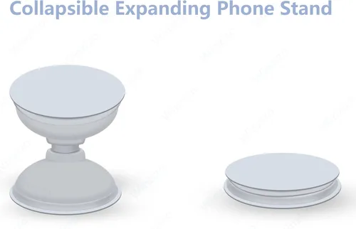 Vista 4 de Enchufe extensible para teléfono, soporte de montaje con purpurina brillante para teléfono celular, soporte plegable para teléfono celular, agarre