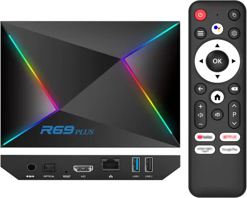 EASYTONE Android 14 TV Box 2026, Android TV Box 14.0 4GB RAM 64GB ROM 1000M Ethernet R69 Plus Smart Box 4K 8K WIFI6 H728 Octa-core 2.4G 5.8G Dual