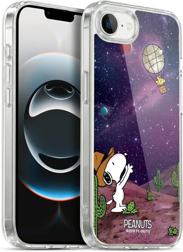 Vista 76 de Head Case Designs Funda de gel con licencia oficial de Peanuts Nebula Cactus Needles Snoopy Space Cowboy [protección de grado militar] compatible