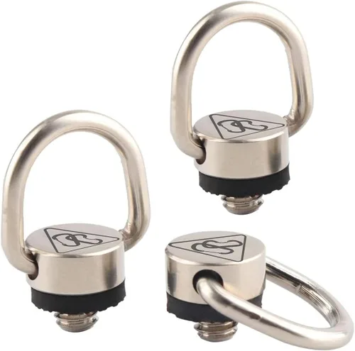 Vista 9 de Danger Buddies Clip de mosquetón para cámara con anillo en D - Fija fácilmente un mosquetón a tu cámara con este anillo en D de montaje de trípode