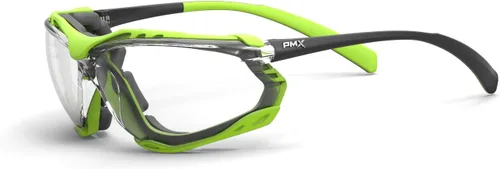 Vista 9 de Pyramex Proximity Safety Glasses Eye Protection, Amber H2X Anti-Fog