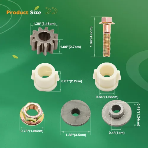 Vista 7 de HQPASFY Kit de reconstrucción de engranajes de piñón para sector de dirección compatible con tractores de césped John Deere LA Series Reemplaza#