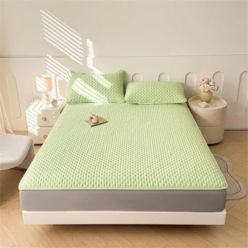 Vista 10 de Mattress Protector, Waterproof Mattress Protector, Fits 6"-20" Mattresses with Deep Pocket, Cooling, Breathable Fitted Sheets, Soft Bed Cover, Beige