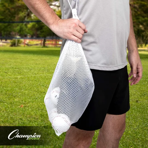 Vista 6 de Champion Sports Equipment Bag, Mesh, 12" X 18