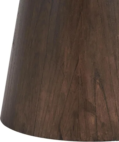 Vista 5 de 47.24'' Round Modern Style Wood Dining Table for Kitchen, Living Room, Cafe, Stylish Leisure Desk with Sturdy Cylindrical Base, for Small Spaces