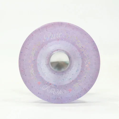 Vista 2 de Ace Yo Pure 2 Yo-Yo - YoYo de policarbonato mecanizado (rosa brillante con buje plateado)