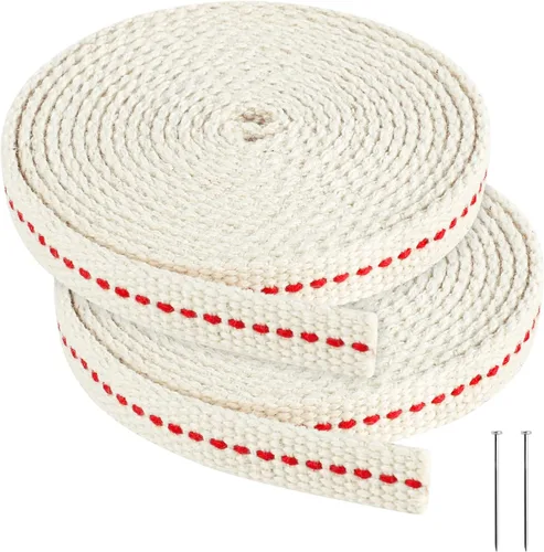 Vista 8 de Mechas para lámpara de aceite de 13 pies/2 rollos de algodón, mecha de 1/2 pulgada de repuesto para linternas de aceite para lámparas de aceite