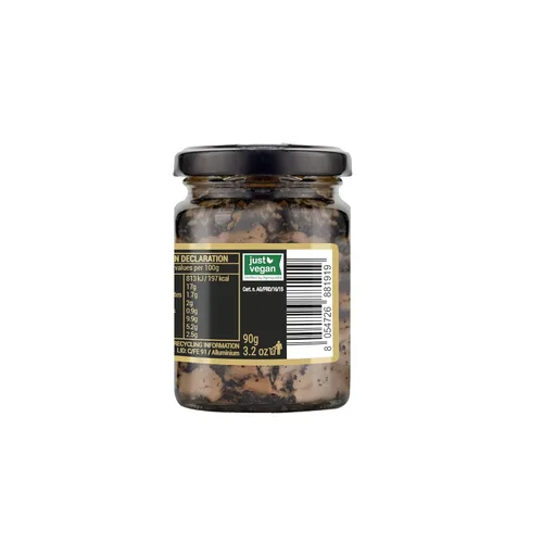 Vista 2 de La Rustichella - Trufa negra en rodajas - 100% fabricada en Italia Vegana, sin gluten, sin colesterol (3.17 oz (90 gr))