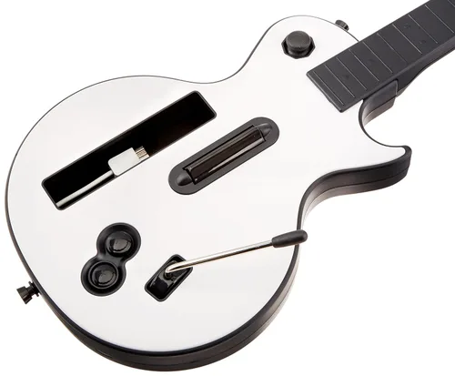 Vista 3 de Wireless Guitar for Wii Guitar Hero and Rock Band Games Excluding Rock Band 1 Color White
