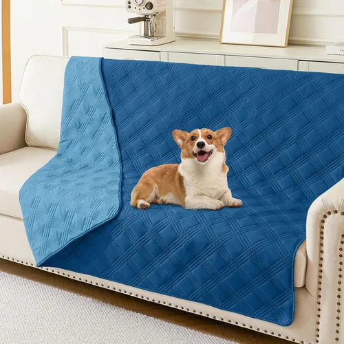 Vista 26 de hyha - Manta impermeable para cama de perro, mantas suaves para mascotas, funda impermeable para sofá para perros, fundas reversibles lavables