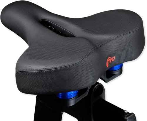 TFD Cómodo asiento de bicicleta, asiento universal de bicicleta para ejercicio y uso en pelotón, silla acolchada premium con cojín de resorte doble,