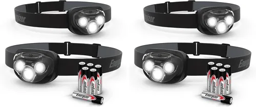 Vista 8 de Energizer Linterna frontal LED PRO (paquete de 2), faros resistentes al agua IPX4, luz de cabeza de alto rendimiento para exteriores, camping