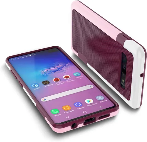 Vista 30 de Jeylly Funda para Galaxy Note 8, funda para Note 8, [3 colores] delgada híbrida resistente TPU suave y policarbonato duro a prueba de golpes, Vino